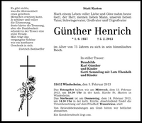 Günther Henrich Windesheim, Großvater von Alexia Basten geborene Henrich
